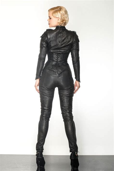 Pin By Andilarub On Best Leathersuits And Dresses Leather Jumpsuit