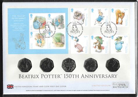 Beatrix Potter Full Set P Bu Premium Coin Cover Pnc Wm