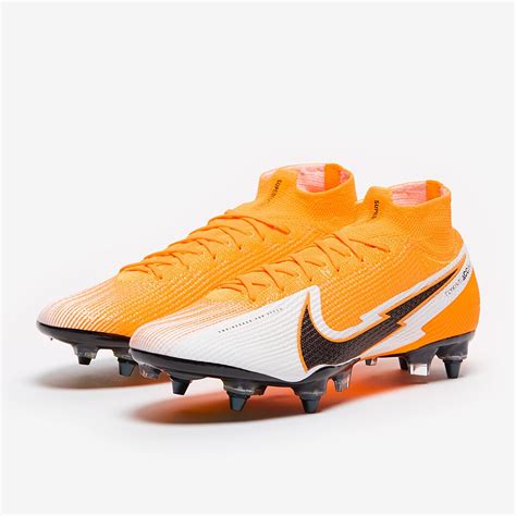 Nike Mercurial Superfly Vii Elite Sg Pro Anti Clog Láser Naranja Negro Blanco Botas De Fútbol