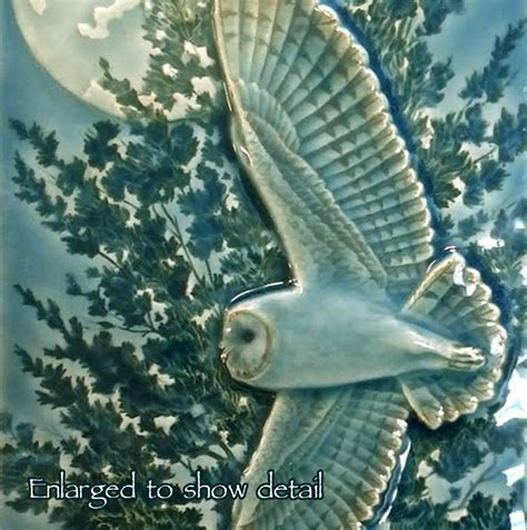 Owls Barn Owl Flying Barn Ceramic Tile Wall Etsy Barn Owl Barn Owl