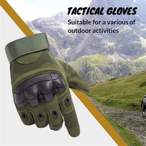 KONCEPPT Tactical Army Military Gloves - Green Large | Touch Screen ...