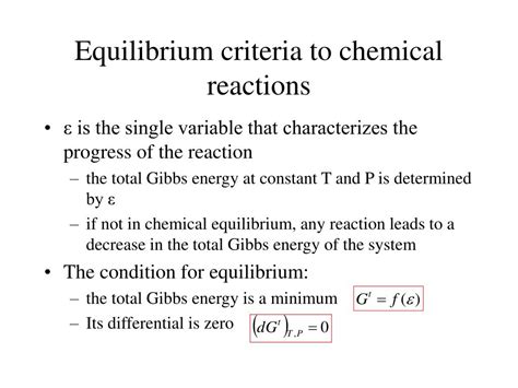 Ppt Advanced Thermodynamics Note 12 Chemical Reaction Equilibria Powerpoint Presentation Id