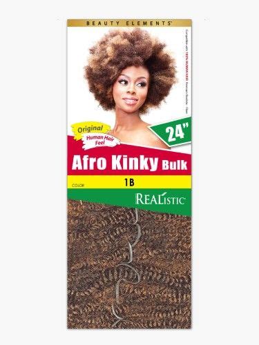 Afro Kinky Bulk 24 Realistic Beauty Element Crochet Braid Bijoux