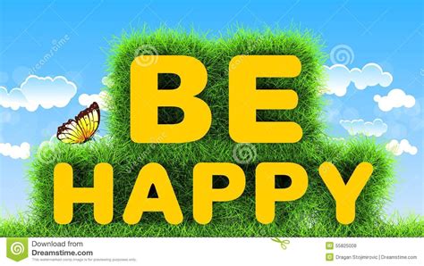 Be Happy Stock Illustration Illustration Of Nature Positive 55825008