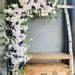 Fake Flowers Fall Wedding Archway Rust Beige Terracotta Corner Swag