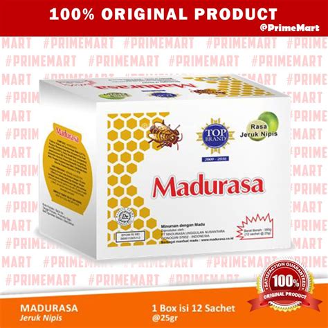 Jual Madurasa Madu Rasa Jeruk Nipis Sachet Madu Asli Shopee Indonesia