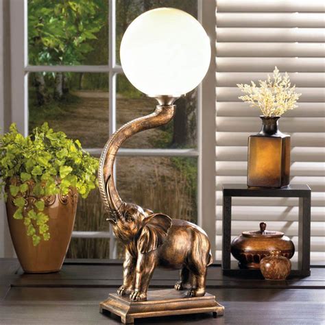 Intense Elephant Lamp Elephant Table Lamp Elephant Lamp Globe Lamps