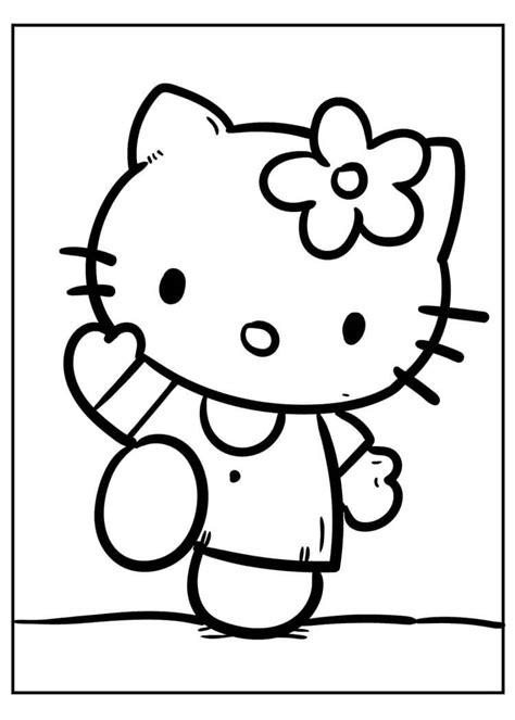 Dibujo Hello Kitty Para Colorear Imprimir E Dibujar Coloringonlycom