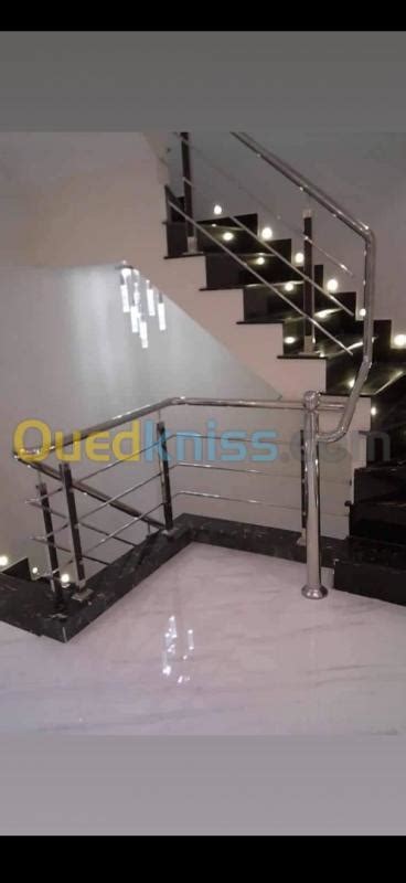 Rampe D Escalier Garde De Corps En Inox Verre Alger Ouled Fayet