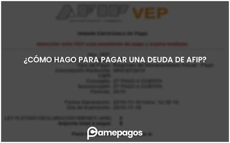 C Mo Hago Para Pagar Una Deuda De Afip Actualizado