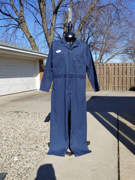 S Universal Overall Zip Down Navy Blue Mechanics Jumpsuit Etsy