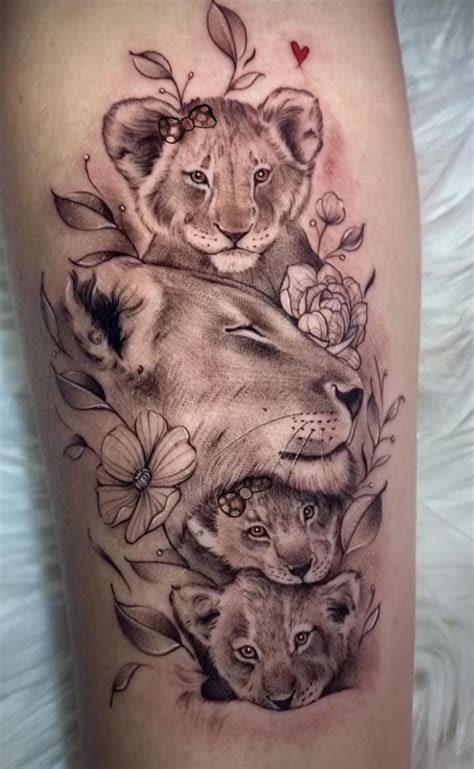 Pin By Dureh Leonardo On Dureh Lioness And Cub Tattoo Lioness Tattoo