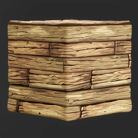 Stylized Wood Seamless Texture Flippednormals