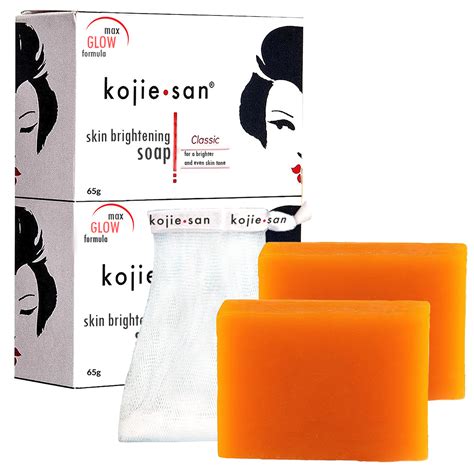 Kojie San Skin Lightening Kojic Acid Soap 2 Bars 65g With Free Soap