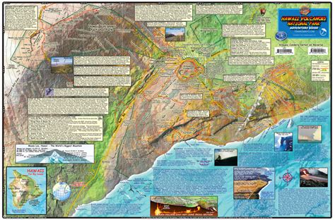 Hawaii Volcanoes Guide Map – Franko Maps