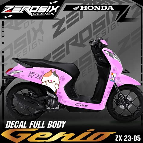 Jual Decal Sticker Full Body Motor Honda Genio Dekal Setiker Striping