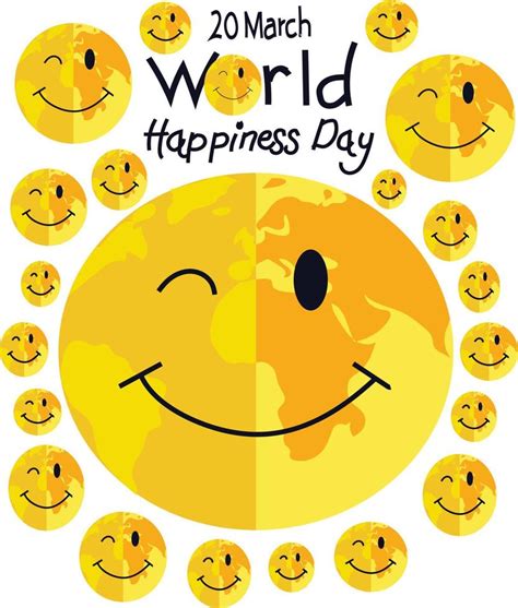 International Day of Happiness vector illustration 21186125 Vector Art ...