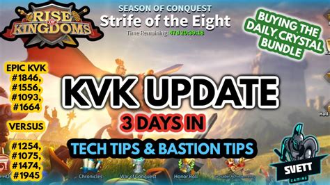 Rise Of Kingdoms KVK STRIFE OF THE EIGHT UPDATE KINGDOM 1846