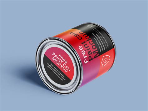 Free Paint Tin Can Mockup Psd Set 4 Renders Good Mockups