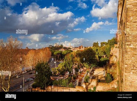 Winter View Of Capitoline Hill Monuments And Rome Historic Center