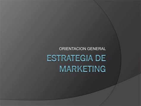 Estrategias De Marketing Ppt