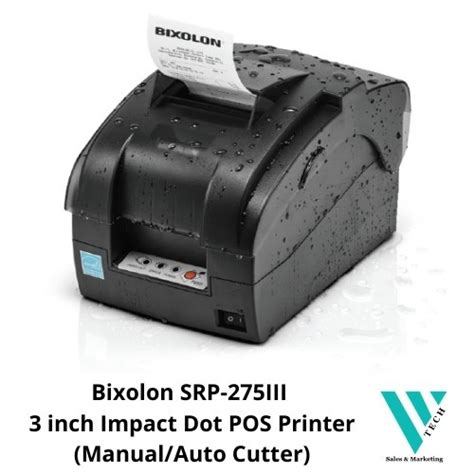 Bixolon Srp Iii Inch Impact Dot Pos Printer Manual Auto Cutter