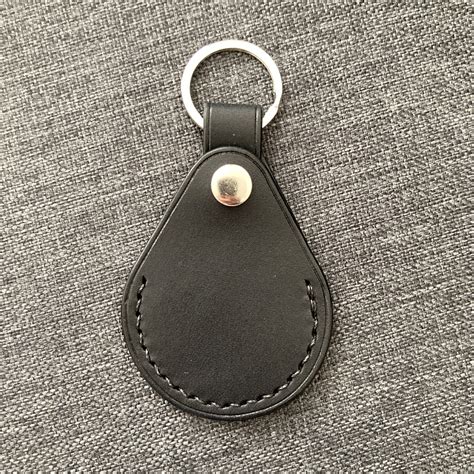 Personalized Leather AirTag Keychain Custom AirTag Case - Etsy