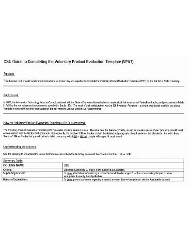 Product Evaluation 17 Examples Format Pdf