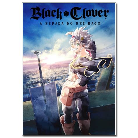 Poster Anime Black Clover A Espada Do Rei Mago Modelos Shopee Brasil