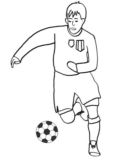 Futbolistas Dibujos Para Colorear