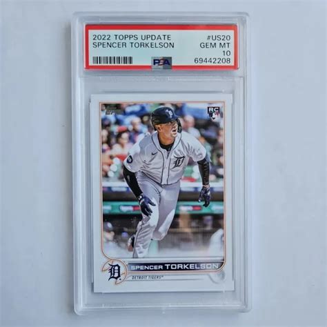 MISE À JOUR 2022 Topps US20 Spencer Torkelson RC PSA 10 GEM COMME