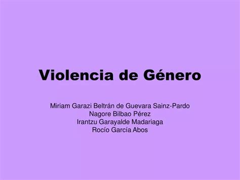 PPT Violencia de Género PowerPoint Presentation free download ID