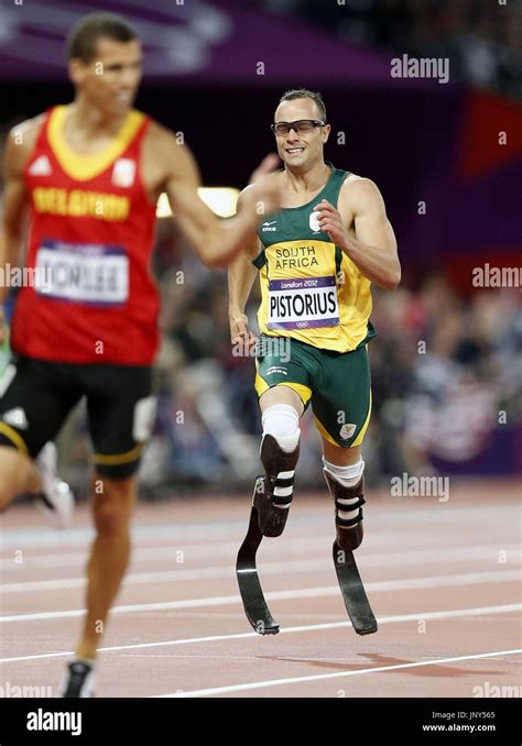 LONDON Britain South African Oscar Pistorius Double Amputee Runner