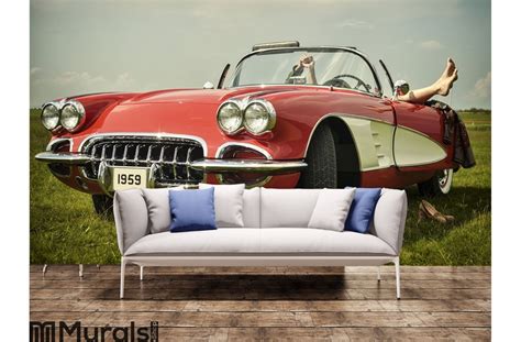 Vintage Car Wall Mural