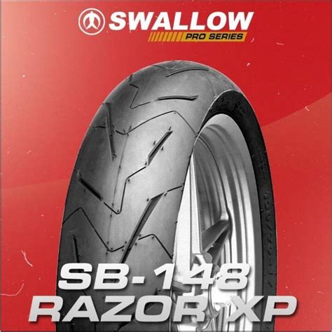 BAN LUAR SWALLOW SB 148 RAZOR XP UKURAN 100 90 12 SOFT COMPOUND