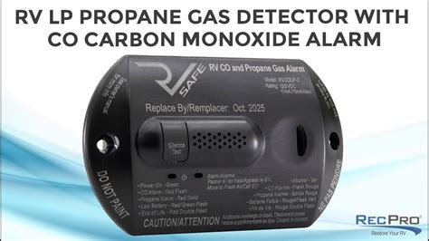 Rv Lp Propane Gas Detector With Co Carbon Monoxide Alarm Youtube