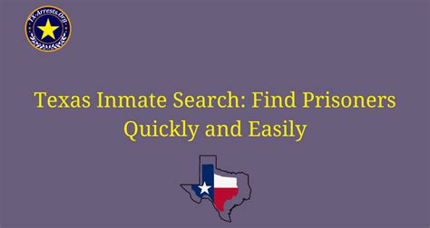 Texas Inmate Search: Find Prisoners Quickly and Easily