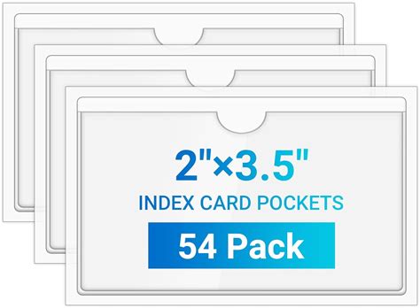 Amazon Maxgear Pcs Index Card Pockets With Top Open Adhesive