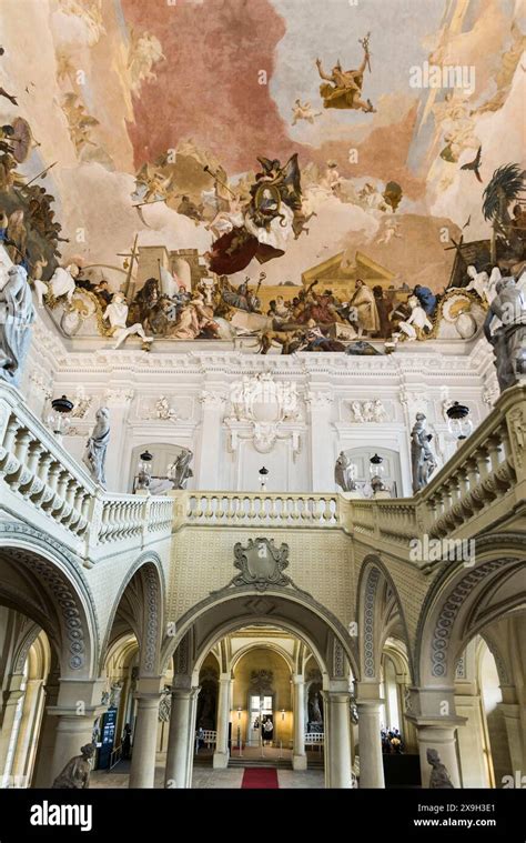 Staircase Fresco Ceiling Painting By Tiepolo Wuerzburg Residence