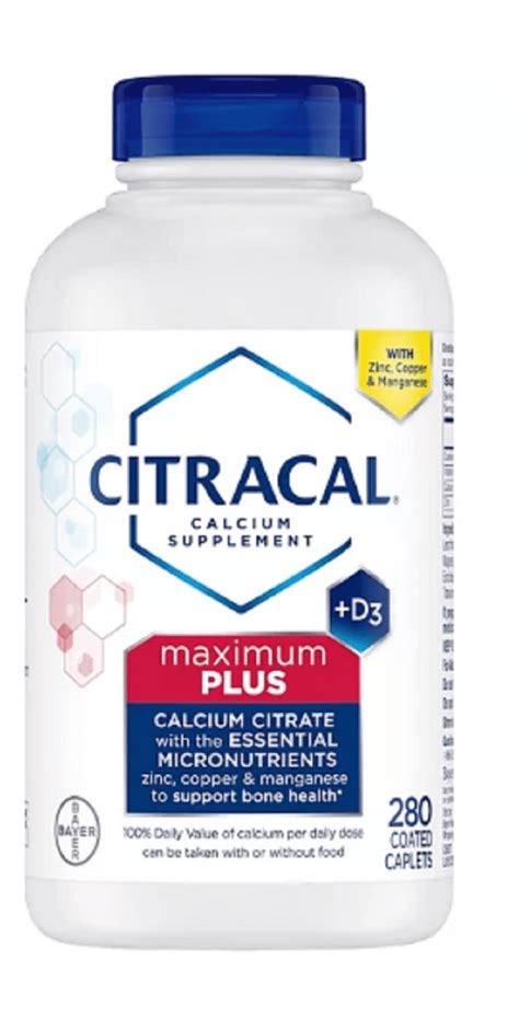 Citracal Calcium Citrate Caplets D3 280