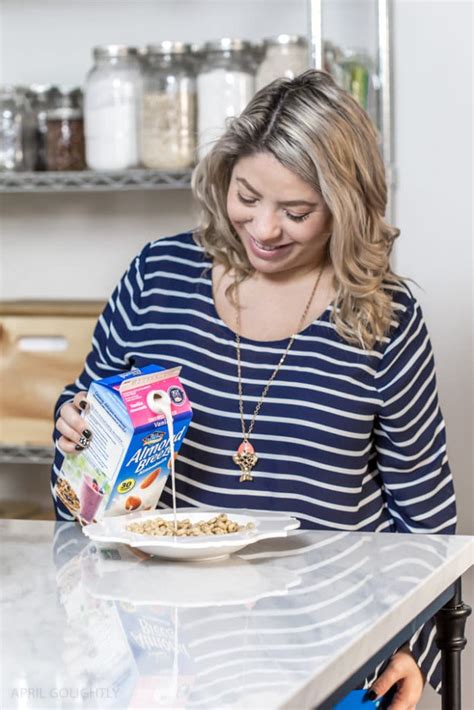 Almond Milk Breakfast With Honey Nut Cheerios April Golightly