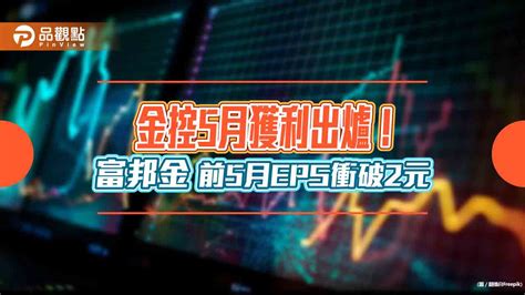 金控5月獲利一表看懂！富邦金前5月eps 207元續居冠 新光金累虧94億元