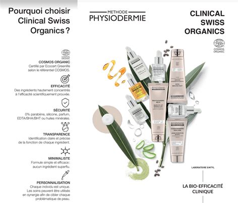 Nouvelle Gamme De Produits Clinical Swiss Organics De M Thode