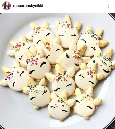 Unicorn Macs Trending Via Instagram Rice Krispies Macarons Cake Pops