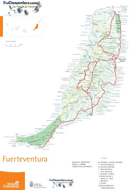 Fuerteventura Road Map