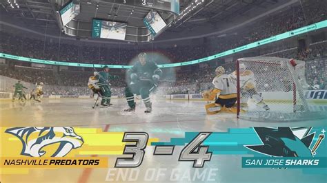 Nhl 24 Nashville Predators Vs San Jose Sharks Gameplay Ps5 Youtube