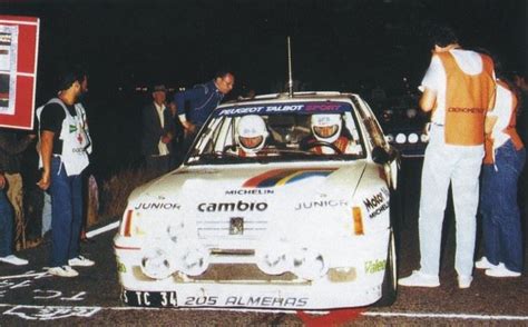 Ref RSD 078 Peugeot 205 T16 Bruno Saby Rally Corte Inglés 85