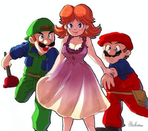 Movie Style Mario, Luigi and Daisy by Nm Qi | Super Mario | Luigi and ...