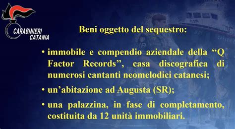 Casa Discografica Dei Cantanti Neomelodici Sequestrata A Catania Il