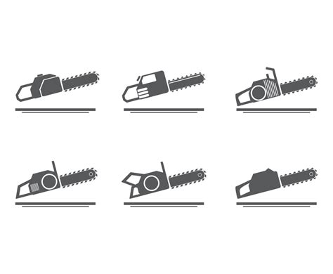 Chainsaw Icon Vector Vector Art & Graphics | freevector.com